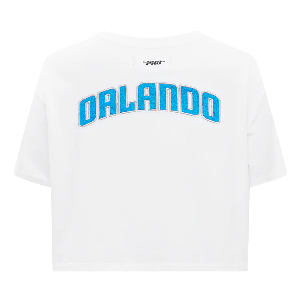 NBA ORLANDO MAGIC CLASSIC WOMEN'S BOXY TEE (WHITE) - Image 3