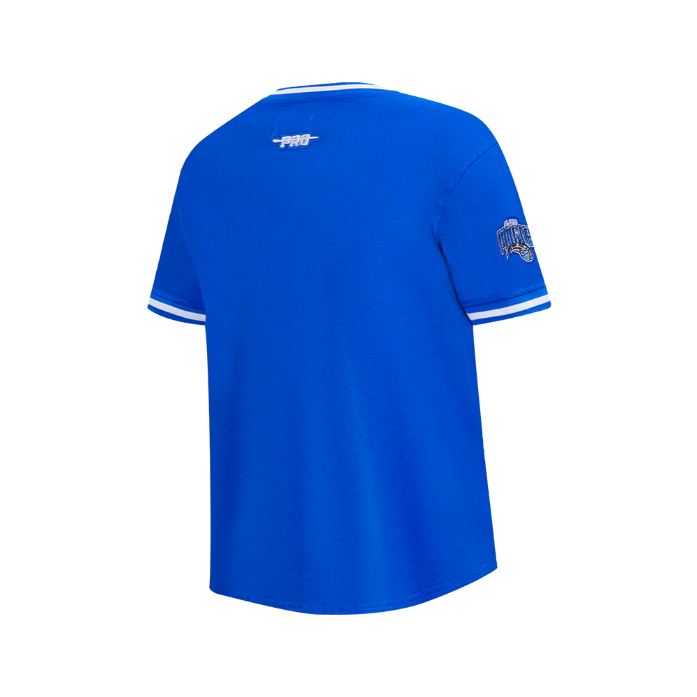 NBA ORLANDO MAGIC CLASSIC BIG BOYS SS STRIPED RIB TEE (ROYAL BLUE) - Image 4