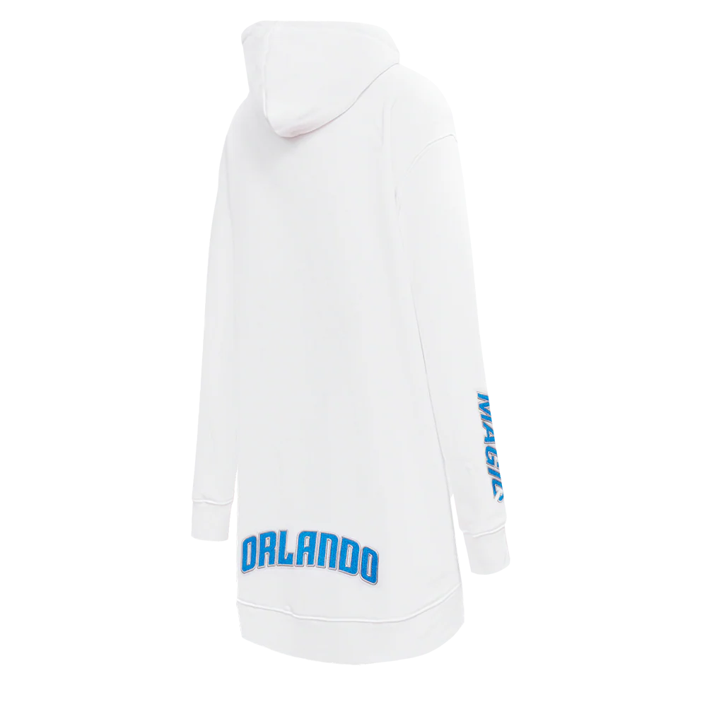 NBA ORLANDO MAGIC CLASSIC WOMEN'S HOODIE DRESS (WHITE) - Image 4