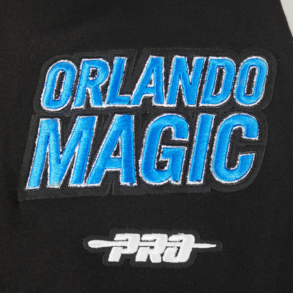 ORLANDO MAGIC RETRO CLASSIC BIG GIRL'S RIB FLC PO HOODIE (BLACK/GRAY) - Image 5
