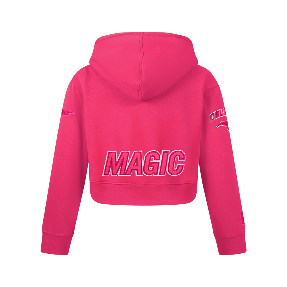 NBA ORLANDO MAGIC TRIPLE PINK BIG GIRLS FLC PO HOODIE (BEETROOT PURPLE) - Image 3
