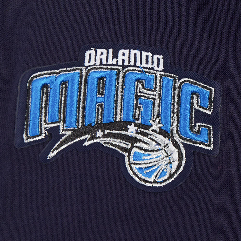 NBA ORLANDO MAGIC CLASSIC WOMEN'S CROPPED PULLOVER HOODIE (MIDNIGHT NAVY) - Image 7