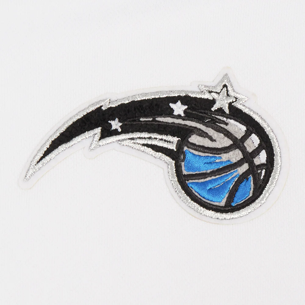 NBA ORLANDO MAGIC CLASSIC WOMEN'S CROPPED PULLOVER HOODIE (WHITE) - Image 5