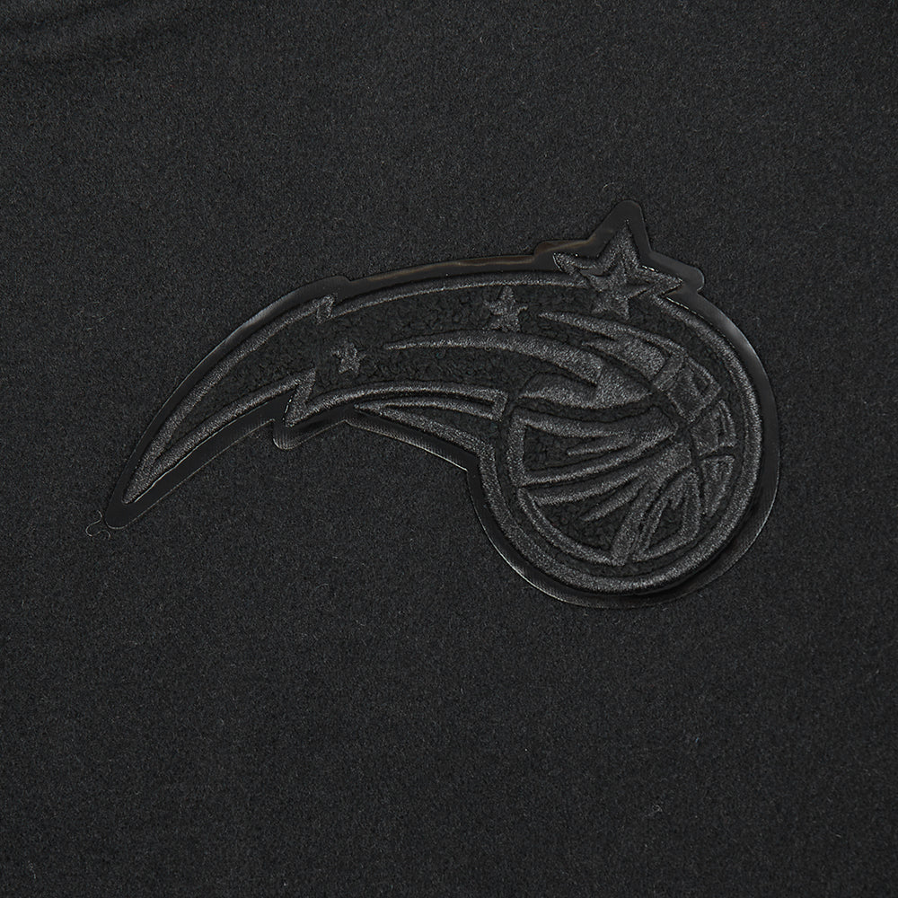 NBA ORLANDO MAGIC TRIPLE BLACK WOMEN'S WOOL VARSITY JACKET (TRIPLE BLACK) - Image 8