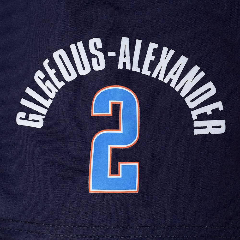 NBA OKLAHOMA CITY THUNDER SHAI GILGEOUS-ALEXANDER #2 CLASSIC PNN MEN'S SJ TEE - Image 7