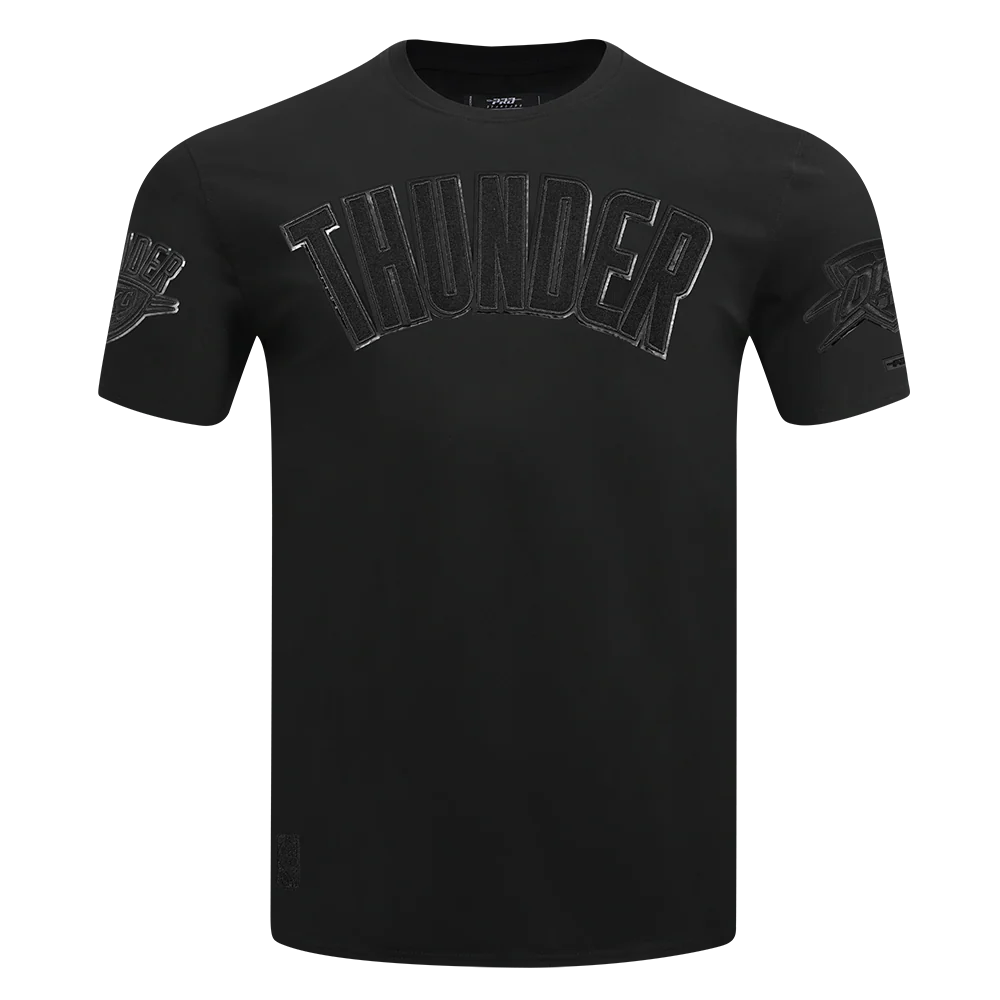 NBA OKLAHOMA CITY THUNDER TRIPLE BLACK MEN'S SJ TEE (TRIPLE BLACK)