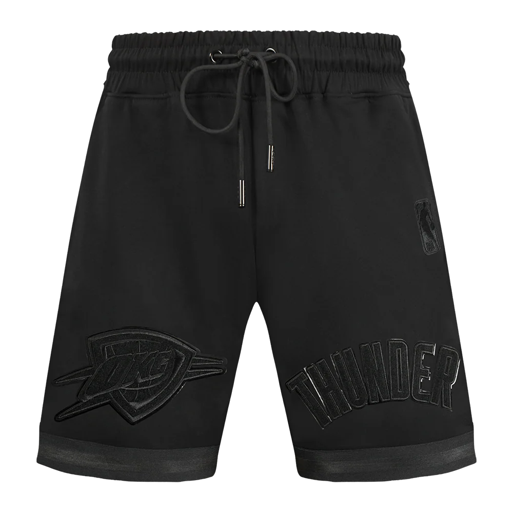 OKLAHOMA CITY THUNDER TRIPLE BLACK MEN'S DK SHORT (TRIPLE BLACK) - Image 2