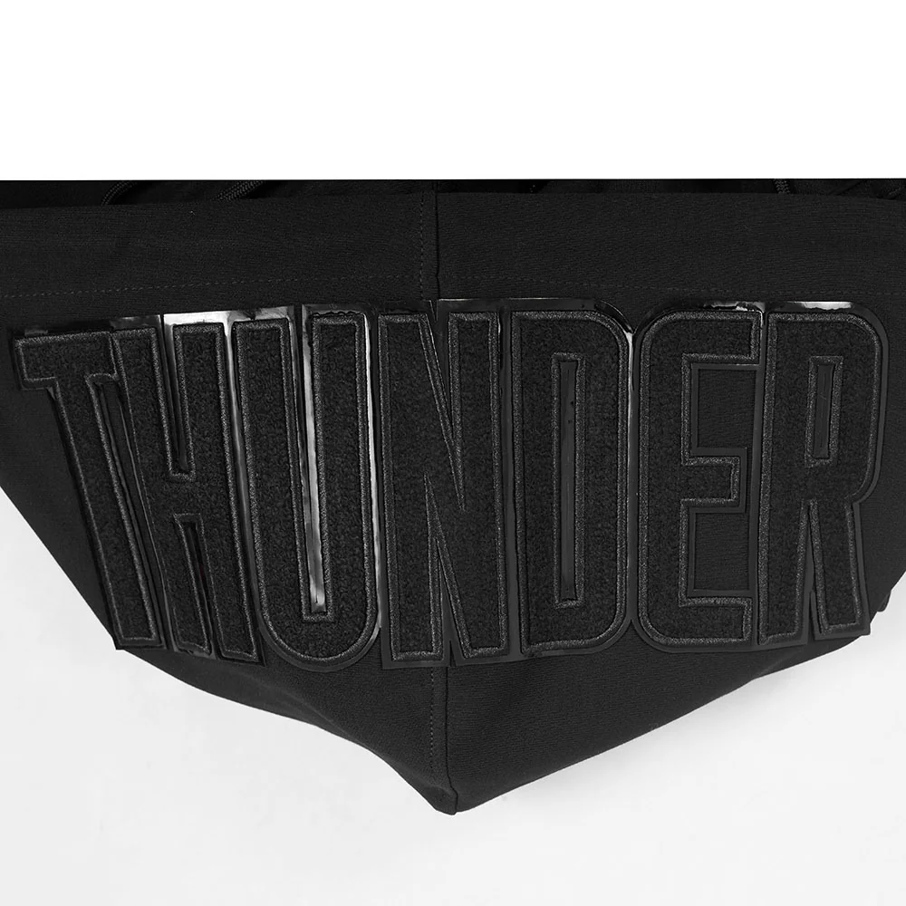 OKLAHOMA CITY THUNDER TRIPLE BLACK MEN'S DK FZ HOODIE (TRIPLE BLACK) - Image 5