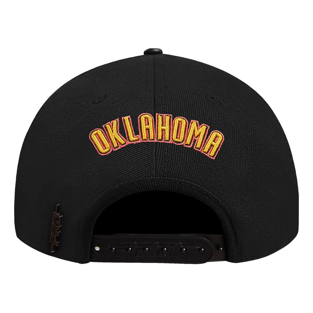 NBA OKLAHOMA CITY THUNDER CITY EDITION 24-25 PINCH FRONT SNAPBAC (BLACK) - Image 4