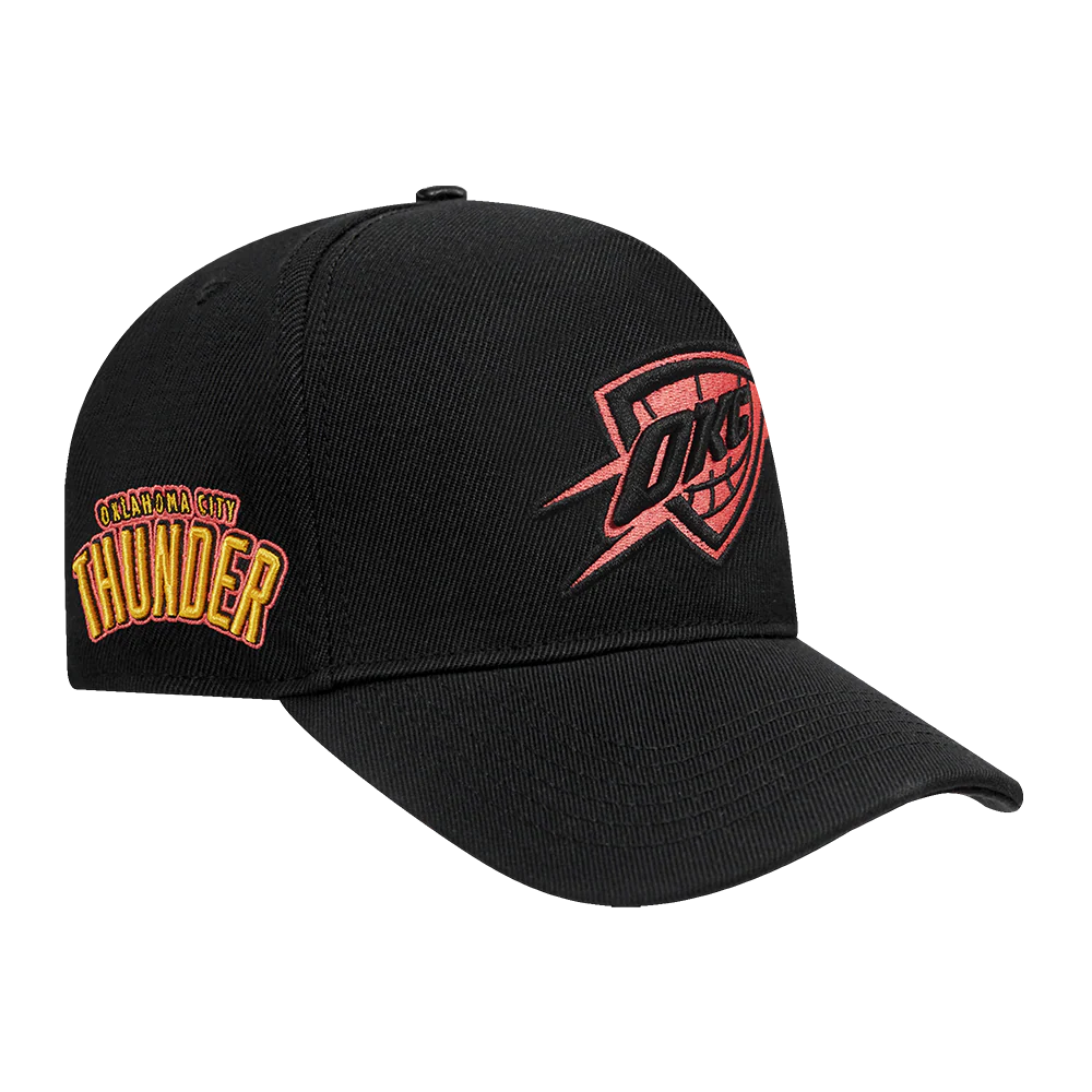 NBA OKLAHOMA CITY THUNDER CITY EDITION 24-25 PINCH FRONT SNAPBAC (BLACK) - Image 5