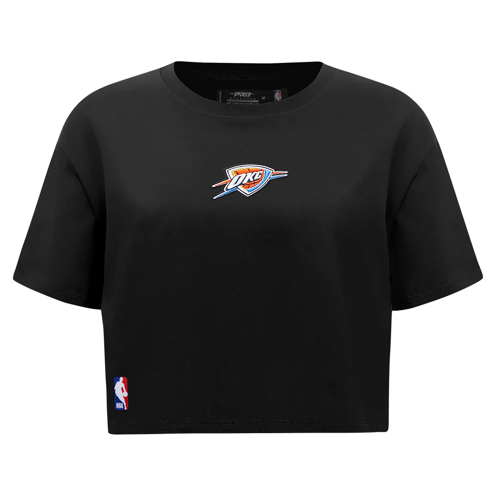 OKLAHOMA CITY THUNDER WINGSPAN WOMEN'S SJ BOXY TEE (BLACK) - Image 3
