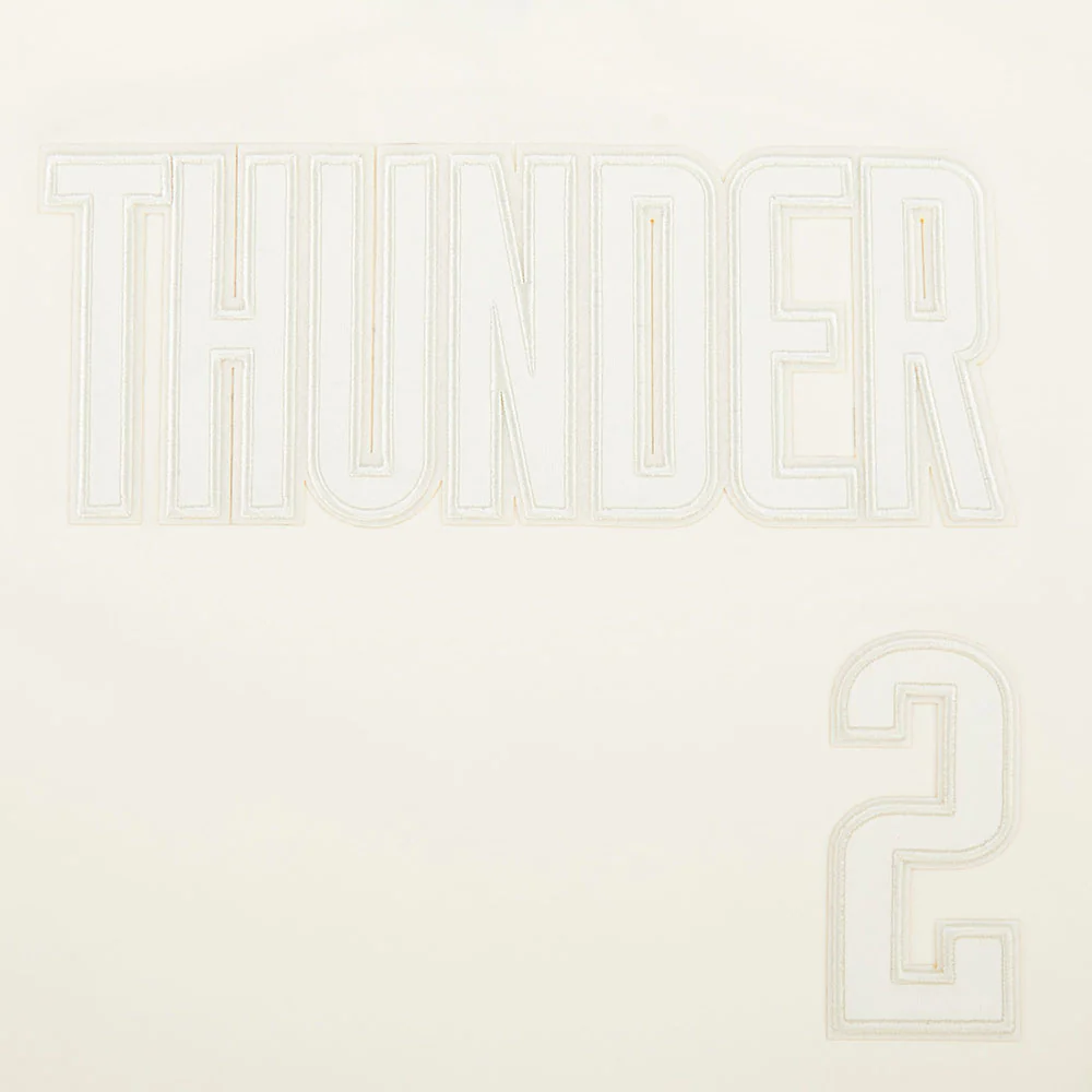 NBA OKLAHOMA CITY THUNDER SHAI GILGEOUS-ALEXANDER #2 NEUTRAL PNN WOMEN'S SJ BOXY TEE (EGGSHELL) - Image 6
