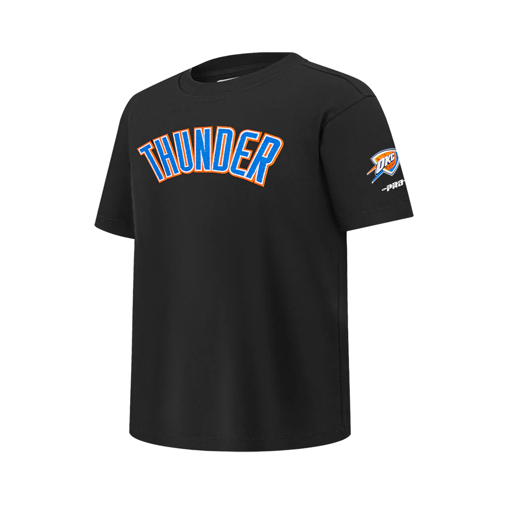 NBA OKLAHOMA CITY THUNDER CLASSIC BIG BOY'S SJ TEE (BLACK) - Image 2