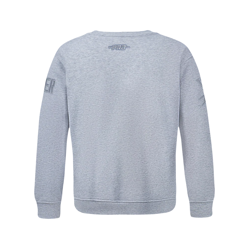 NBA OKLAHOMA CITY THUNDER NEUTRAL BIG BOYS FLC CREWNECK (DARK HEATHER GRAY) - Image 3