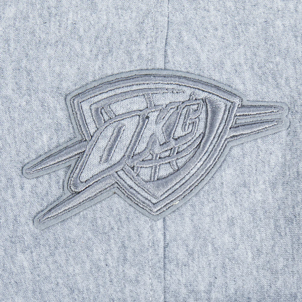 NBA OKLAHOMA CITY THUNDER NEUTRAL BIG BOYS FLC PO HOODIE (DARK HEATHER GRAY) - Image 5