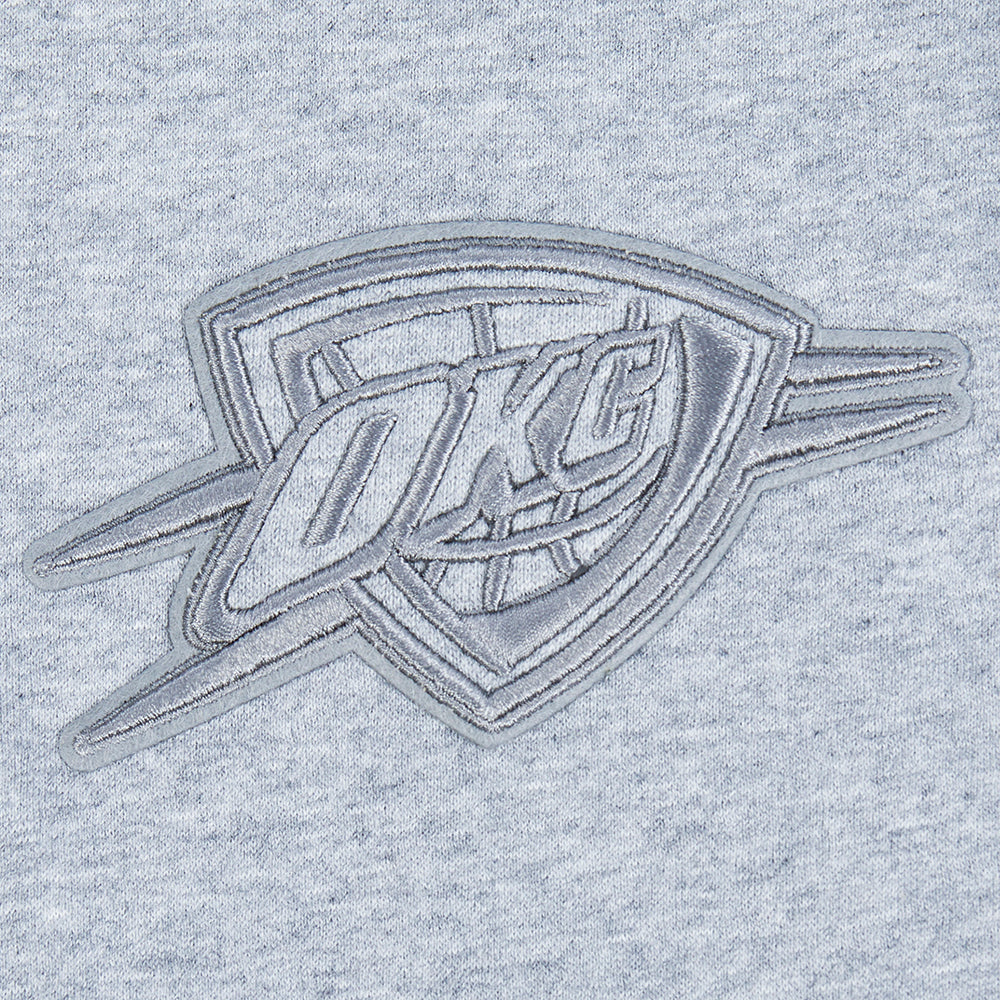 NBA OKLAHOMA CITY THUNDER NEUTRAL BIG BOYS FLC PO HOODIE (DARK HEATHER GRAY) - Image 9
