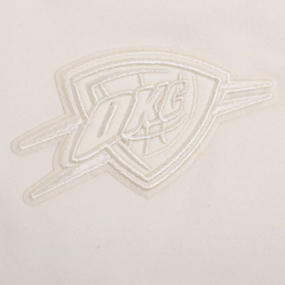 NBA OKLAHOMA CITY THUNDER NEUTRAL BIG GIRLS FLC PO HOODIE (EGGSHELL) - Image 6