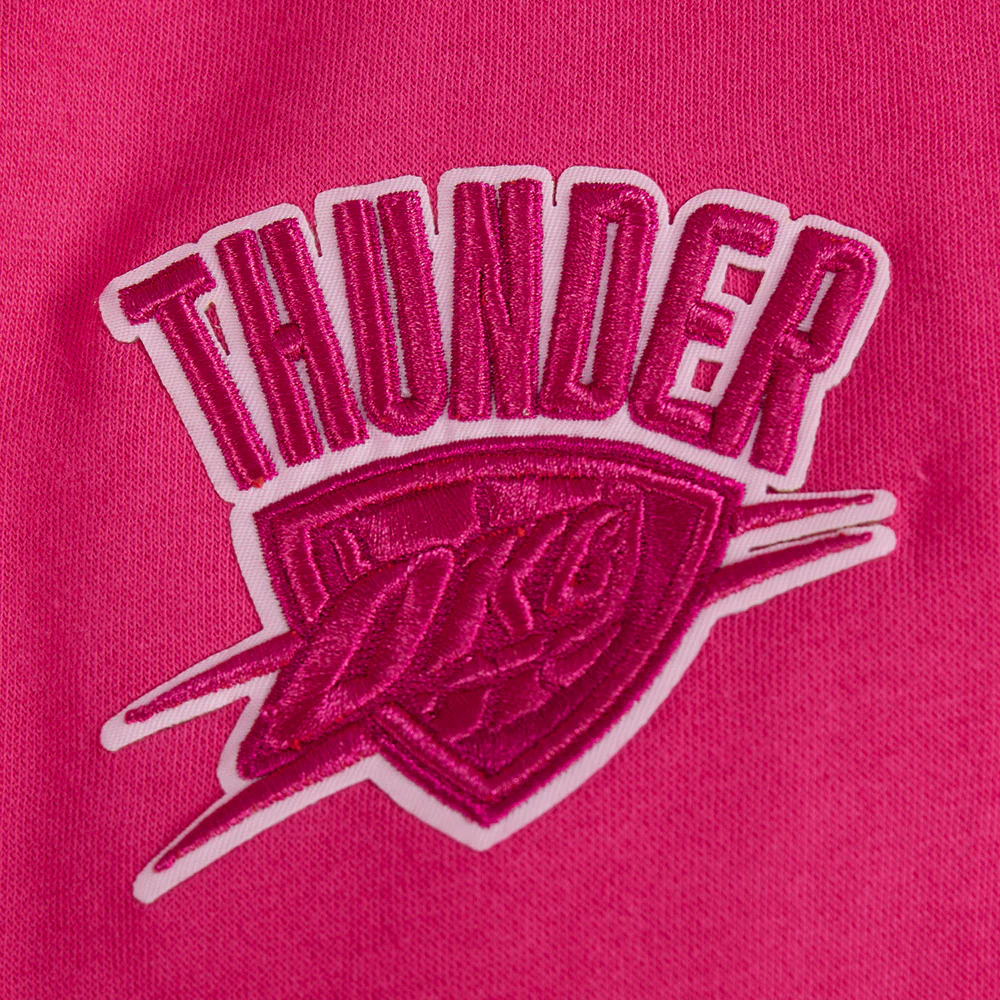 NBA OKLAHOMA CITY THUNDER TRIPLE PINK BIG GIRLS FLC PO HOODIE (BEETROOT PURPLE) - Image 6