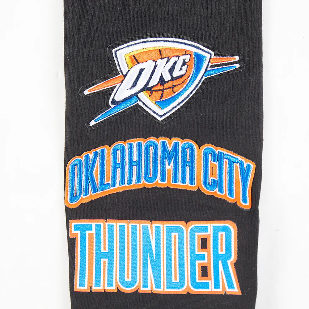 OKLAHOMA CITY THUNDER RETRO CLASSIC BIG GIRL'S LEGGING (BLACK) - Image 6