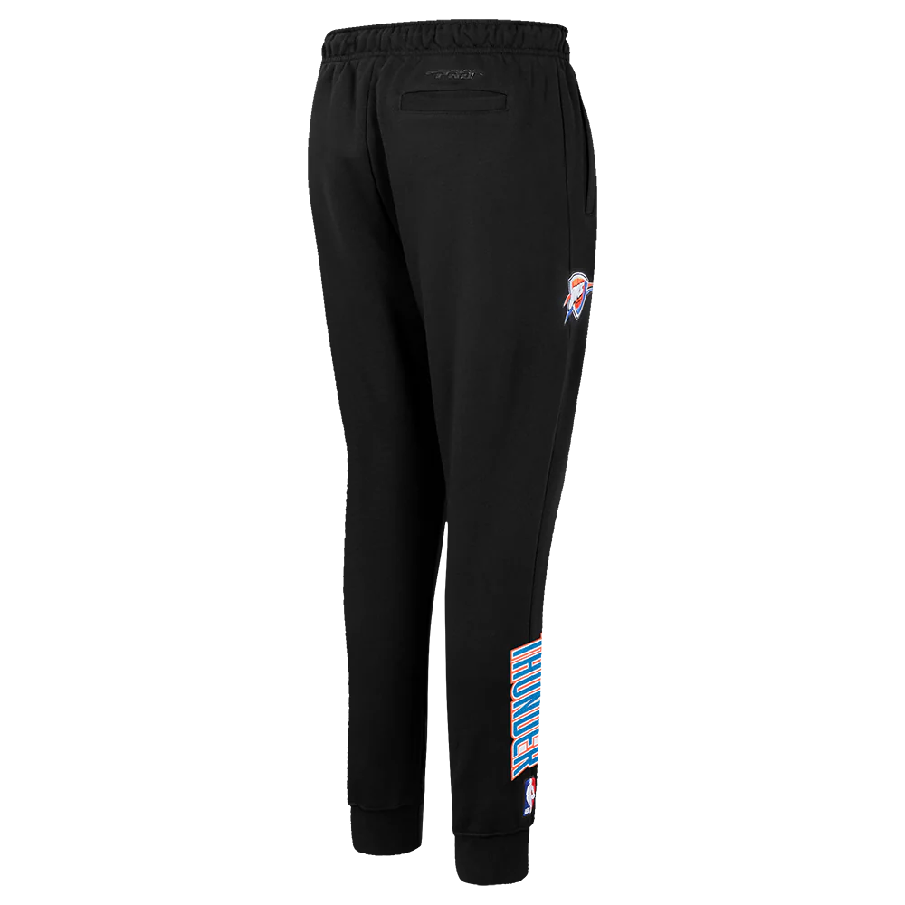 NBA OKLAHOMA CITY THUNDER CLASSIC WOMEN'S SWEATPANT (BLACK) - Image 3
