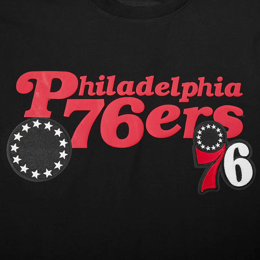 NBA PHILADELPHIA 76ERS SOUVENIR MEN'S SJ TEE (BLACK) - Image 7