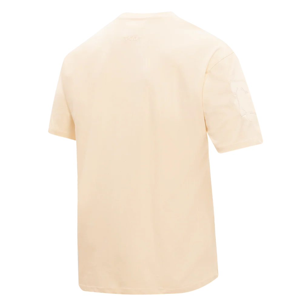 NBA PHILADELPHIA 76ERS NEUTRAL DROP SHOULDER MEN'S TEE (EGGSHELL) - Image 3