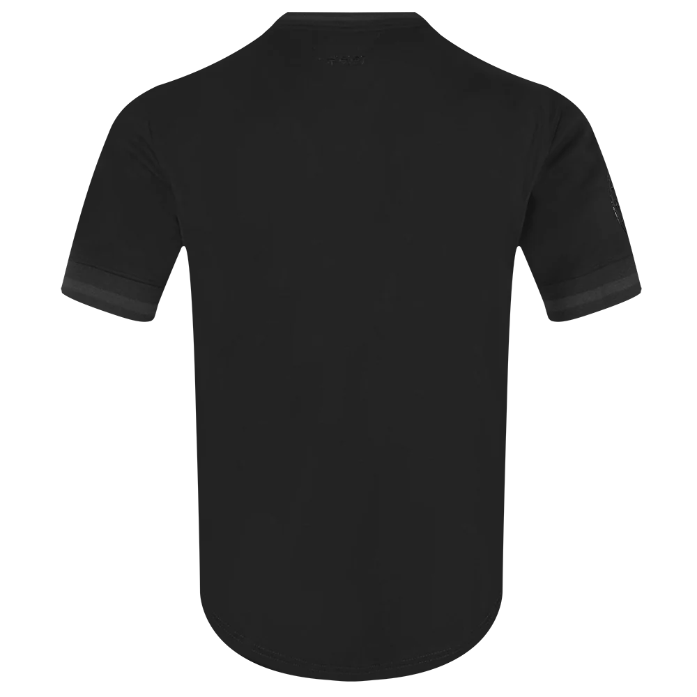 NBA PHILADELPHIA 76ERS CLASSIC 3BK MEN'S DOUBLE KNIT TEE (TRIPLE BLACK) - Image 3