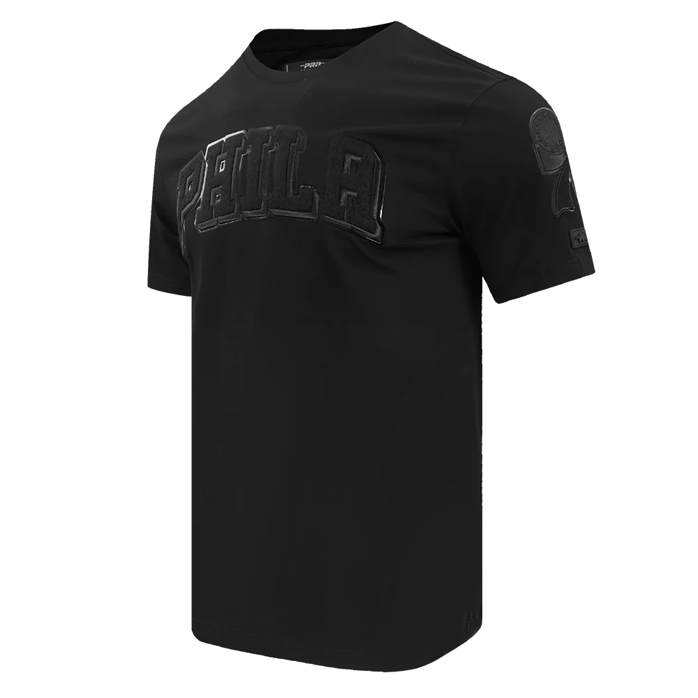 NBA PHILADELPHIA 76ERS CLASSIC 3BK MEN'S SJ TEE (TRIPLE BLACK) - Image 2