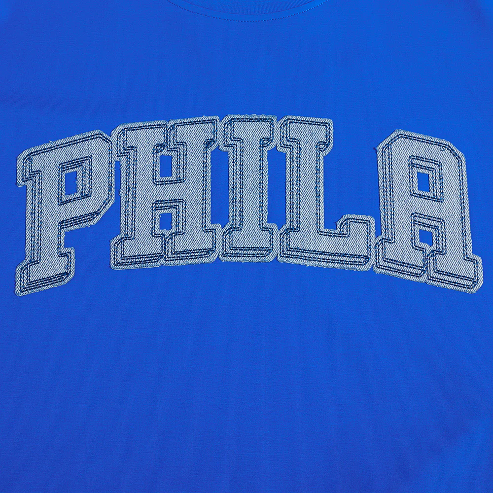 NBA PHILADELPHIA 76ERS VARSITY BLUES MEN'S TEE (ROYAL BLUE) - Image 5