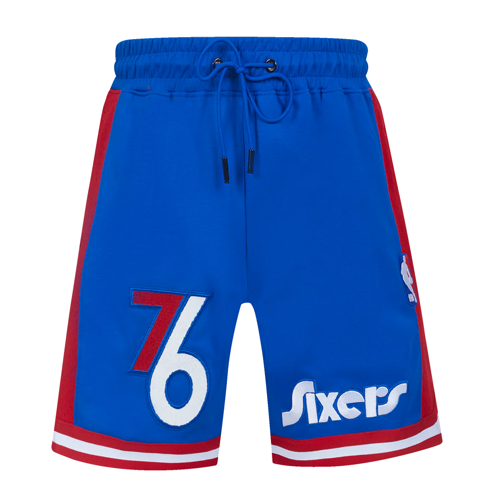 NBA PHILADELPHIA 76ERS CITY EDITION 24-25 MEN'S DOUBLE KNIT 2.0 SHORT (ROYAL BLUE/RED/WHITE) - Image 2