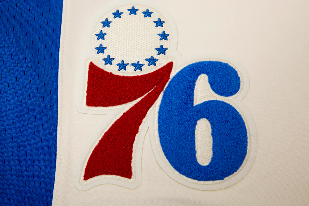NBA PHILADELPHIA 76ERS RETRO CLASSIC MEN'S 2.0 SHORT (EGGSHELL/ ROYAL BLUE) - Image 5
