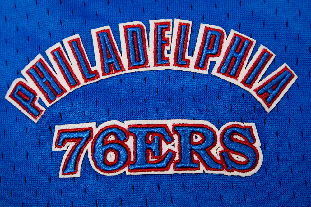 NBA PHILADELPHIA 76ERS RETRO CLASSIC MEN'S 2.0 SHORT (EGGSHELL/ ROYAL BLUE) - Image 6