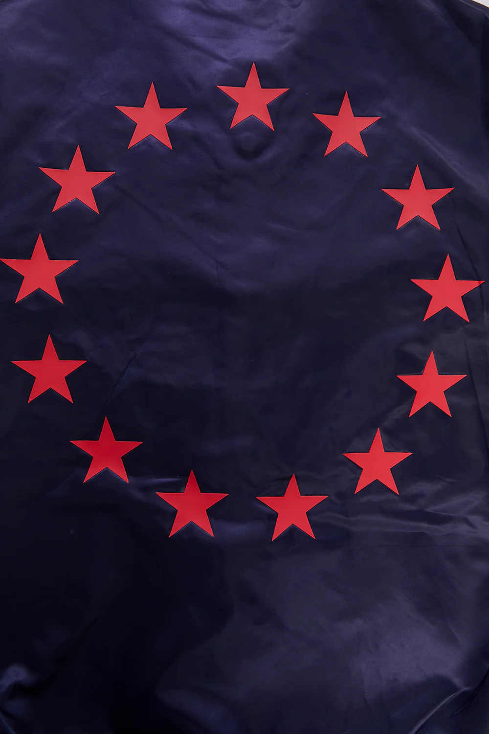 NBA PHILADELPHIA 76ERS CHEST CITY OF BROTHERLY LOVE MEN'S RIB SATIN JACKE (MIDNIGHT NAVY/RED/MIDNIGHT NAVY) - Image 5