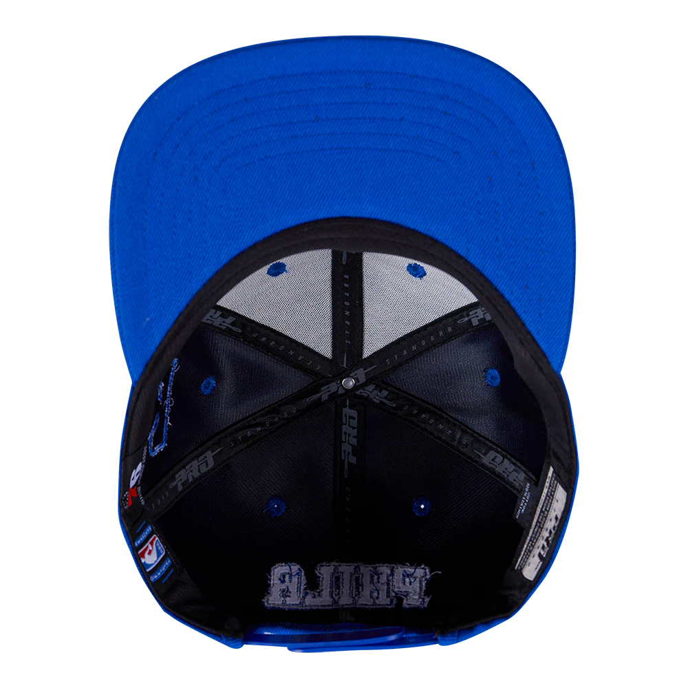 NBA PHILADELPHIA 76ers TRIPLE TONAL WOOL SNAPBACK HAT (ROYAL BLUE) - Image 6