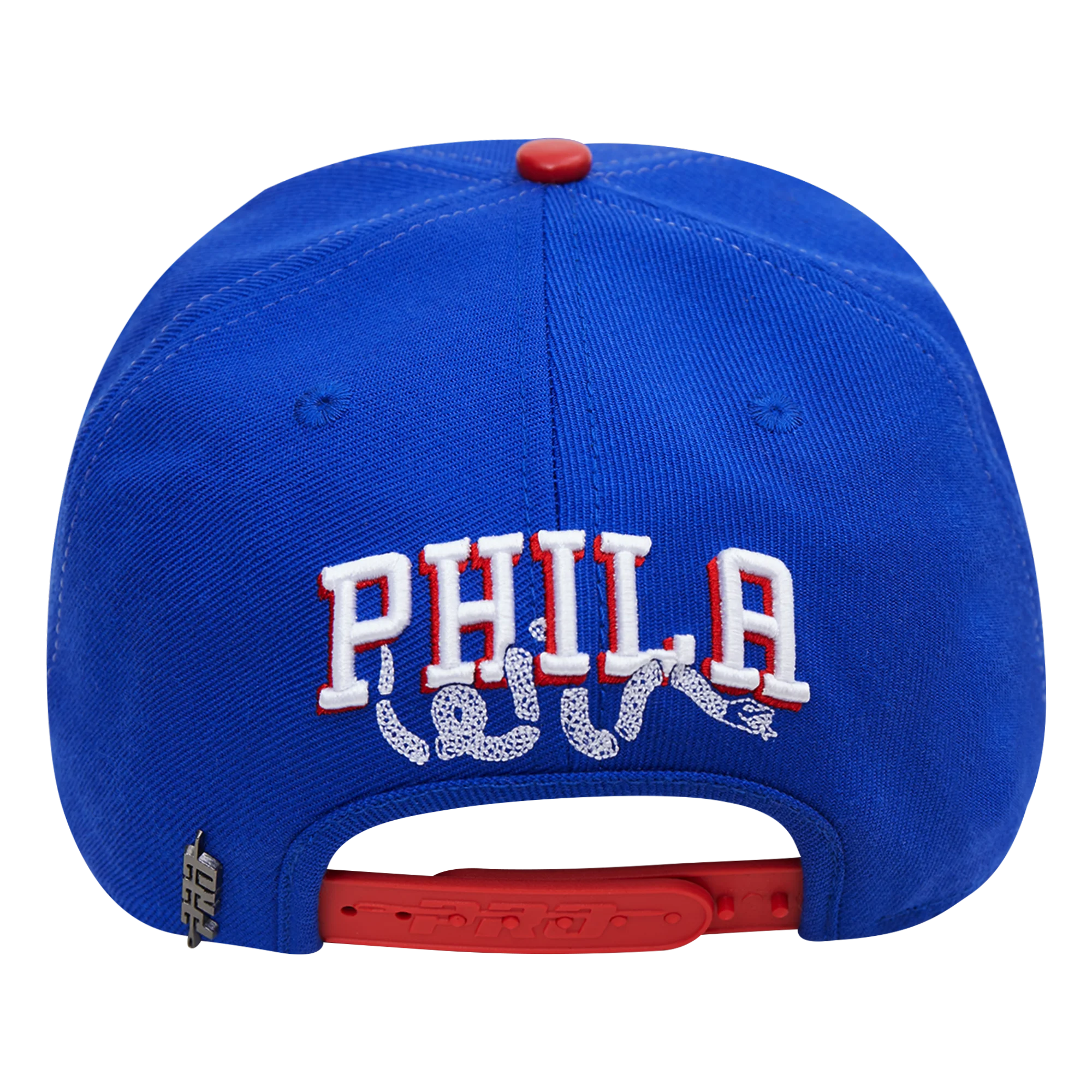 NBA PHILADELPHIA 76ERS CITY DOUBLE FRONT LOGO SNAPBACK HAT (ROYAL BLUE) - Image 3