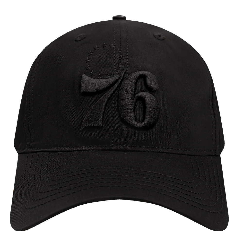 NBA PHILADELPHIA 76ERS NEUTRAL MEN'S DAD HAT (BLACK)