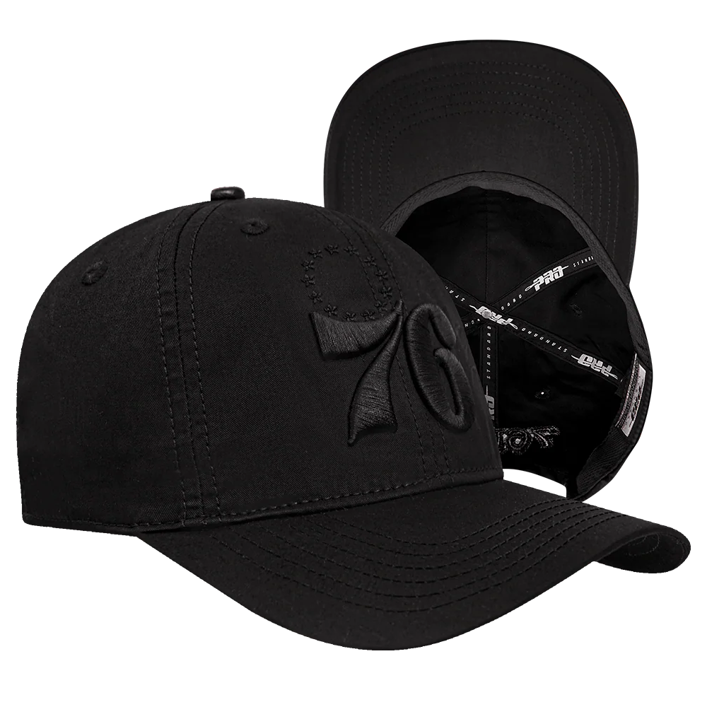 NBA PHILADELPHIA 76ERS NEUTRAL MEN'S DAD HAT (BLACK) - Image 2