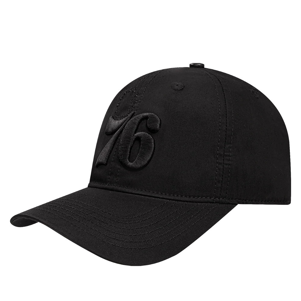 NBA PHILADELPHIA 76ERS NEUTRAL MEN'S DAD HAT (BLACK) - Image 4