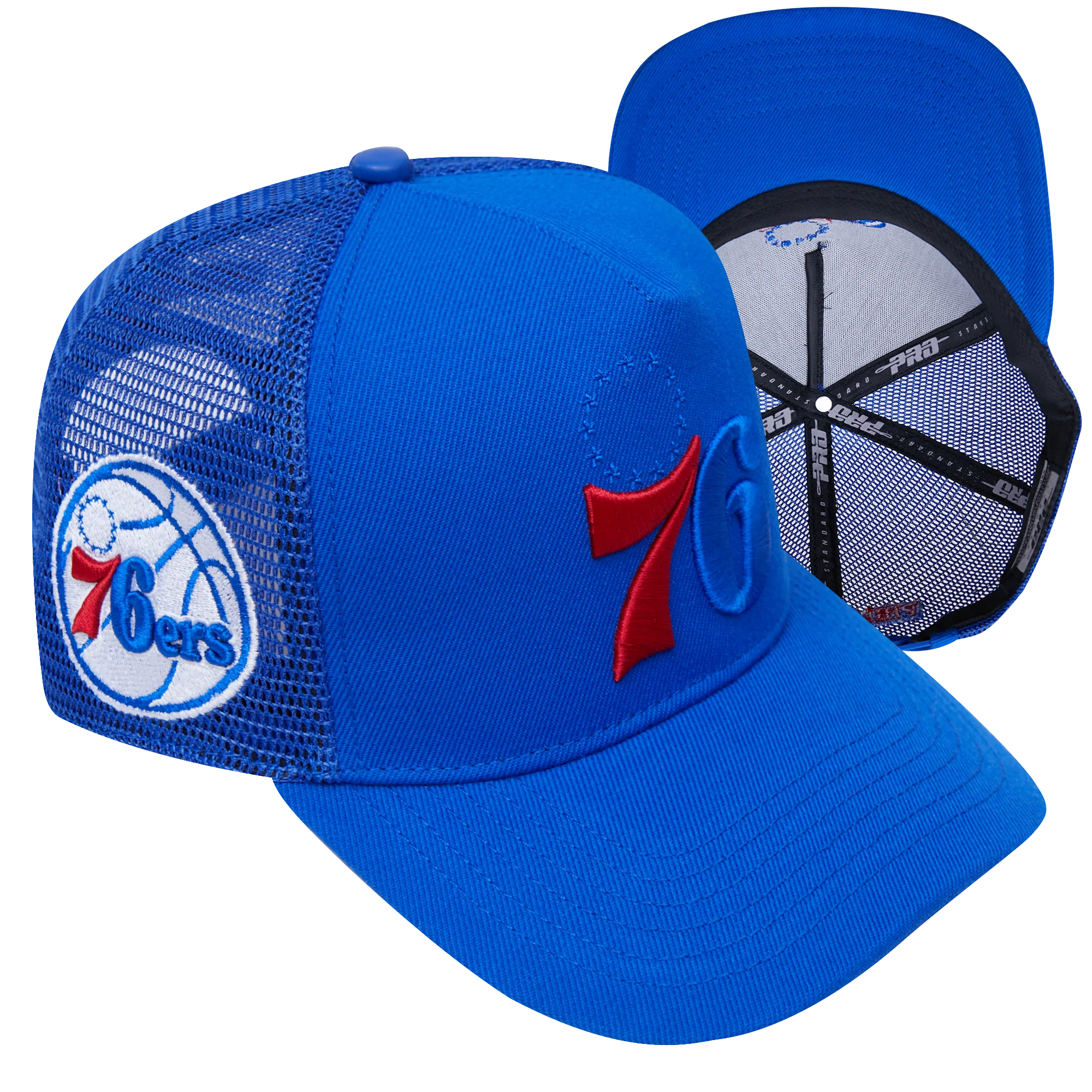 NBA PHILADELPHIA 76ERS CLASSIC PINCH FRONT TRUCKER (ROYAL BLUE) - Image 6