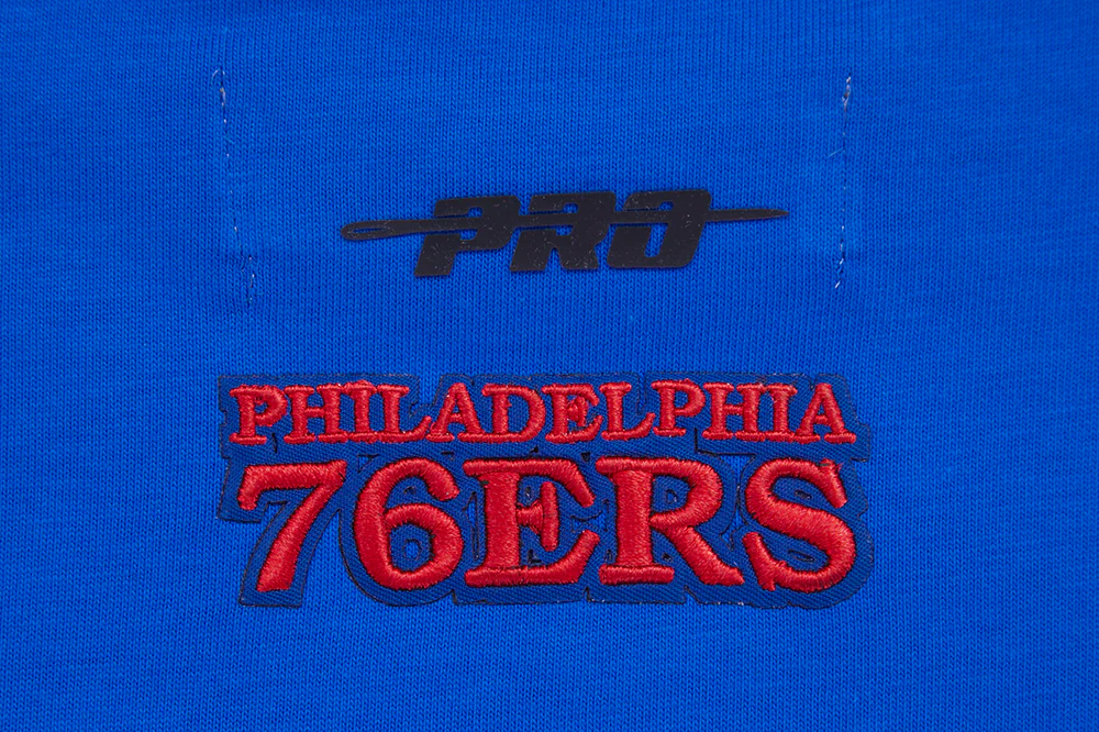 NBA PHILADELPHIA 76ers SCRIPT TAIL WOMEN'S BOYFRIEND TEE (ROYAL BLUE) - Image 5