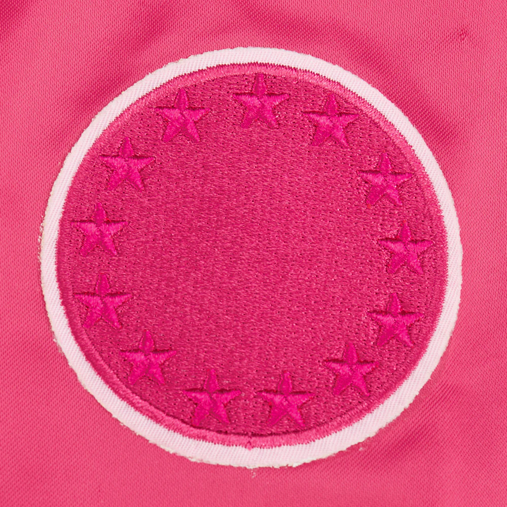 NBA PHILADELPHIA 76ERS TRIPLE PINK BIG GIRLS SATIN JACKET (BEETROOT PURPLE) - Image 5
