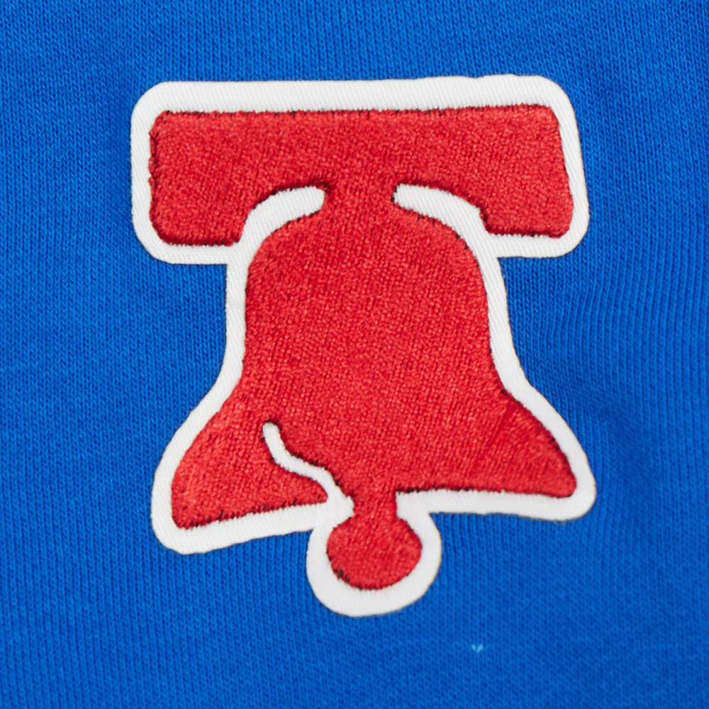NBA PHILADELPHIA 76ERS CLASSIC WOMEN'S FLEECE CREWNECK (ROYAL BLUE) - Image 6