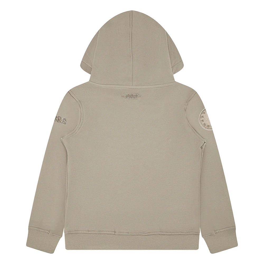 NBA PHILADELPHIA 76ERS NEUTRAL TODDLER BOYS FLEECE PULLOVER HOODIE (TAUPE) - Image 4