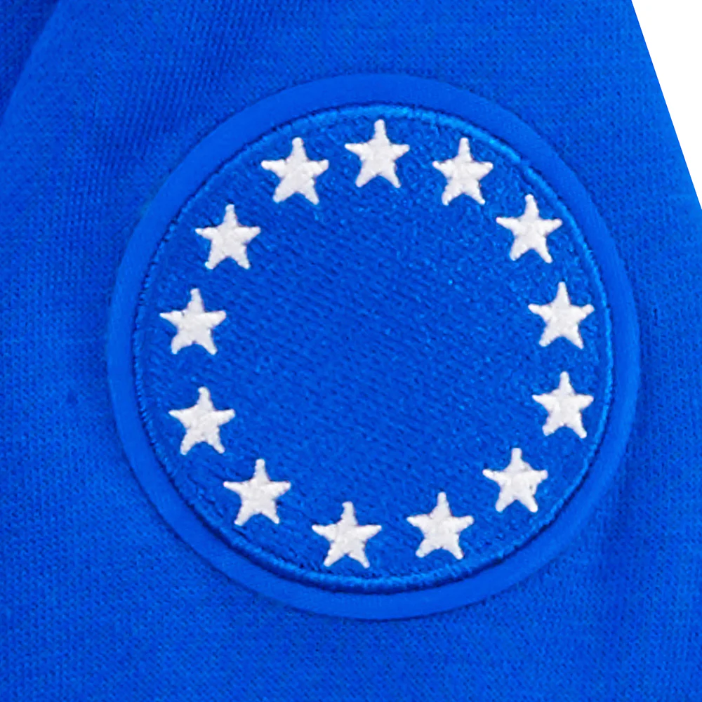 NBA PHILADELPHIA 76ERS RETRO CLASSIC TODDLER BOYS RIB FLEECE PULLOVER HOODIE (ROYAL BLUE/RED) - Image 7