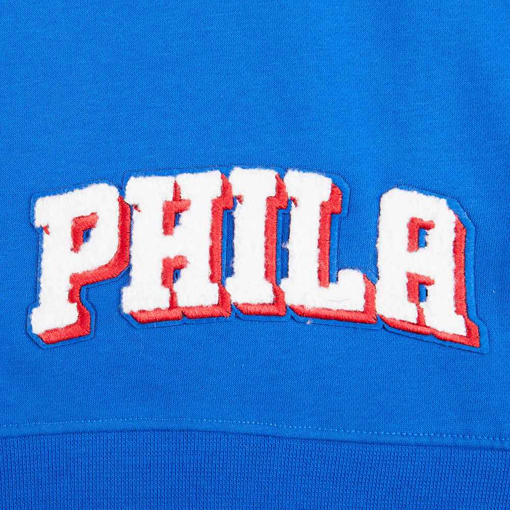 NBA PHILADELPHIA 76ERS CLASSIC TODDLER GIRLS FLEECE FULL ZIP HOODIE (ROYAL BLUE) - Image 6