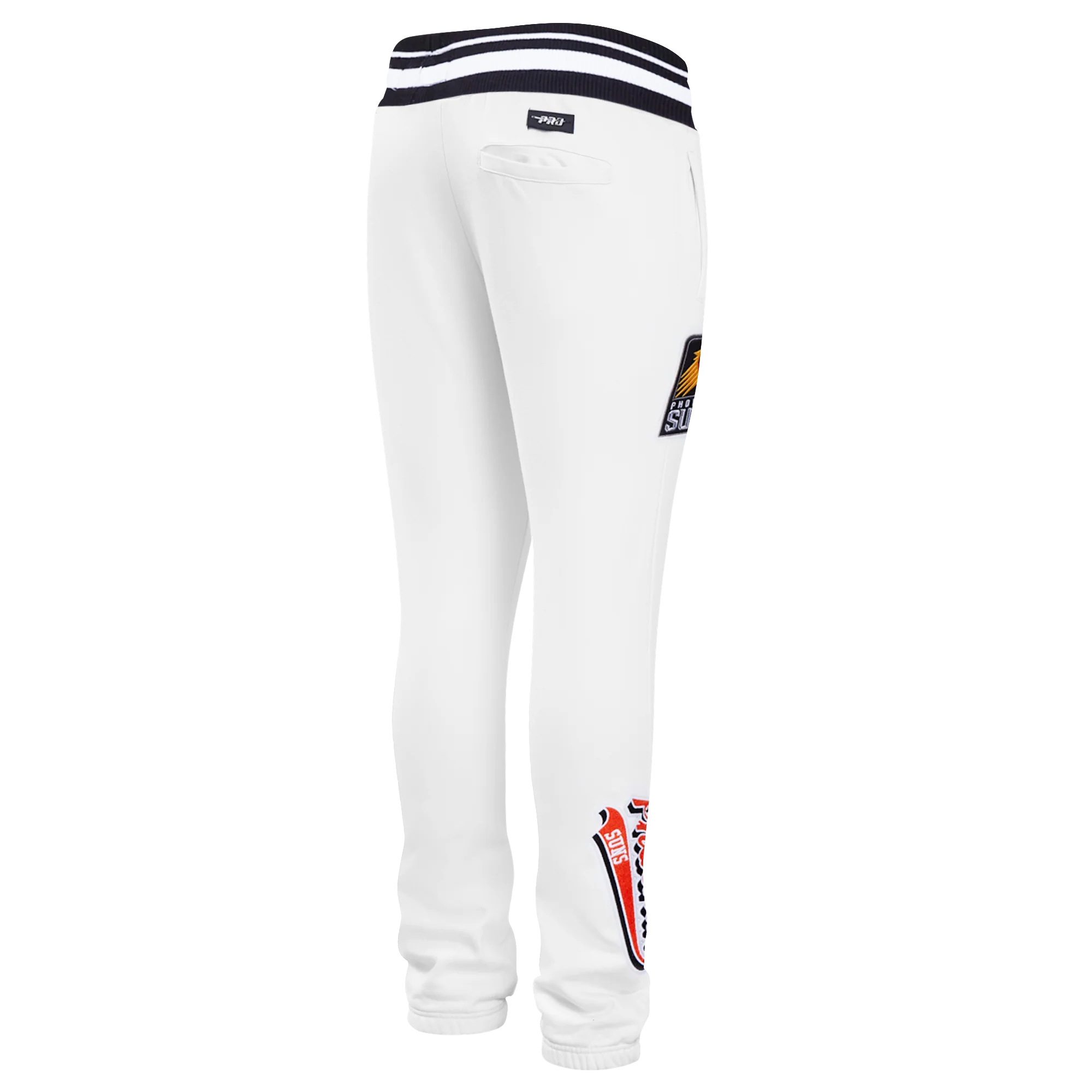 NBA PHOENIX SUNS SCRIPT TAIL MEN'S RIB FLEECE SWEATPANT (WHITE/BLACK) - Image 11