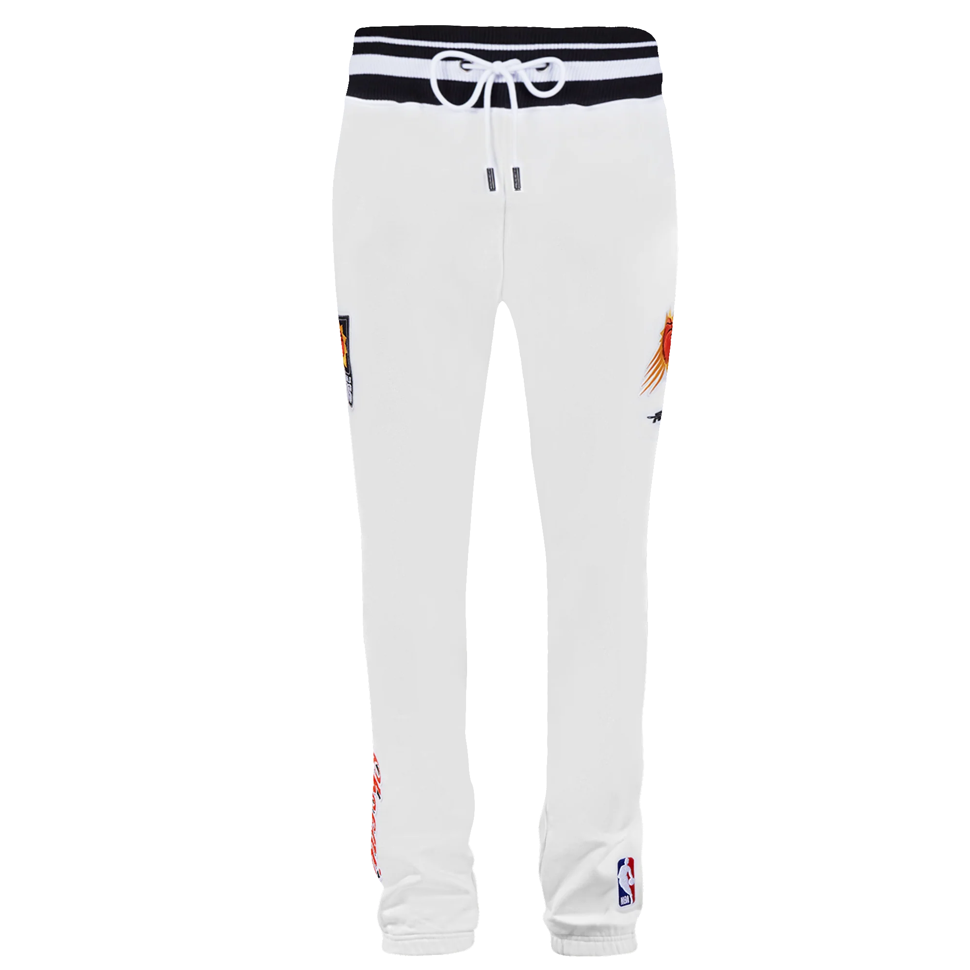 NBA PHOENIX SUNS SCRIPT TAIL MEN'S RIB FLEECE SWEATPANT (WHITE/BLACK) - Image 8