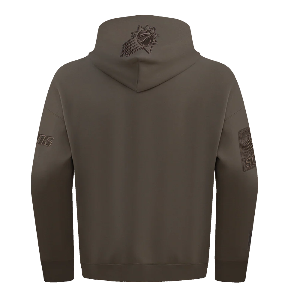 NBA PHOENIX SUNS NEUTRAL MEN'S DROP SHOULDER PULLOVER HOODIE (DARK TAUPE) - Image 3