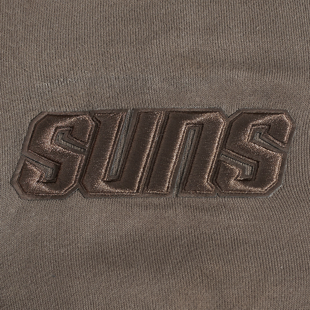 NBA PHOENIX SUNS NEUTRAL MEN'S DROP SHOULDER PULLOVER HOODIE (DARK TAUPE) - Image 7
