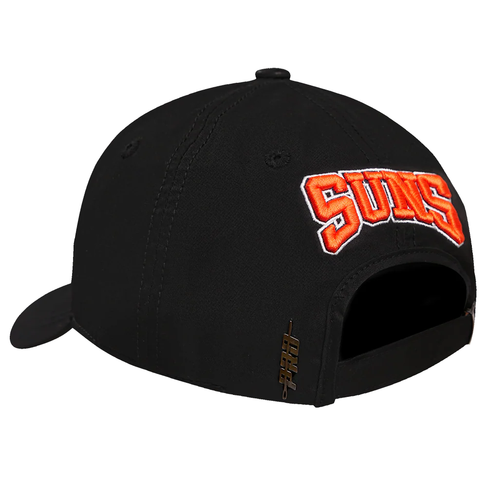 NBA PHOENIX SUNS CREST EMBLEM UNISEX DAD HAT (BLACK) - Image 4
